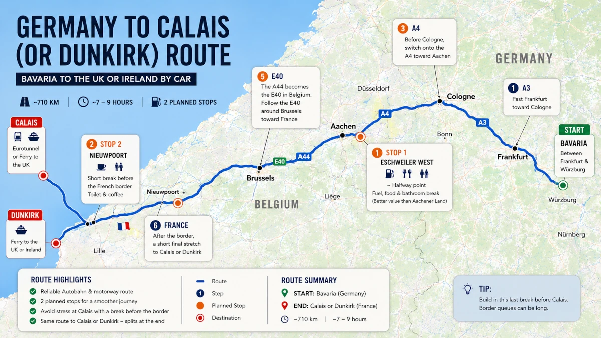 Germany to Calais Route: Our Go-To Drive From Bavaria