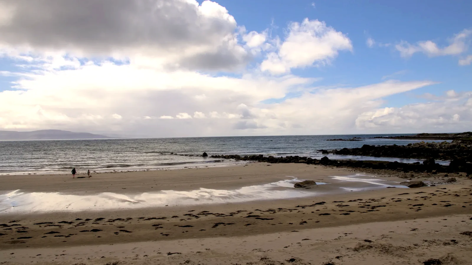 Furbo Beach near Galway, Ireland, with sandy shoreline and views across Galway Bay
