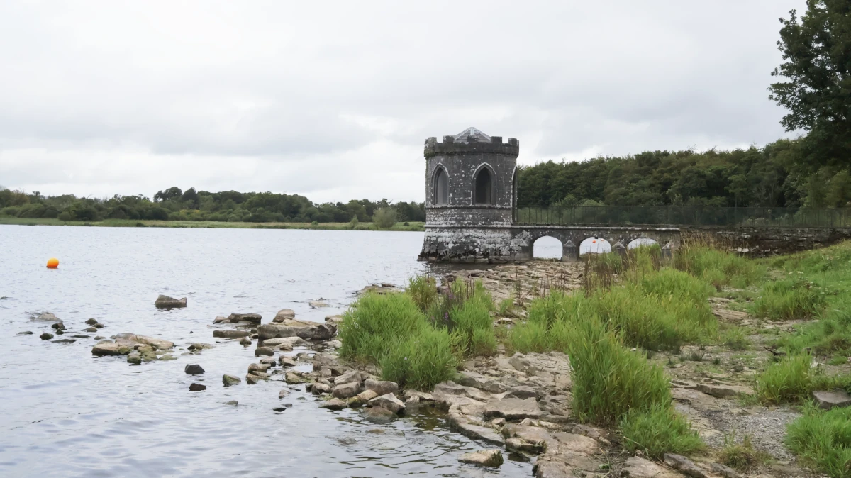 Lakeside view at Lough Key Forest and Activity Park in County Roscommon, Ireland