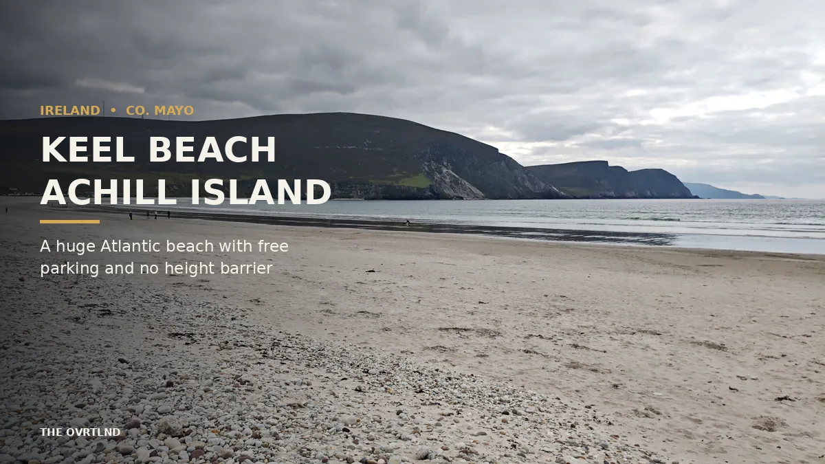 Keel Beach Achill Island: A Huge Beach That’s Busy Even in Grey Weather